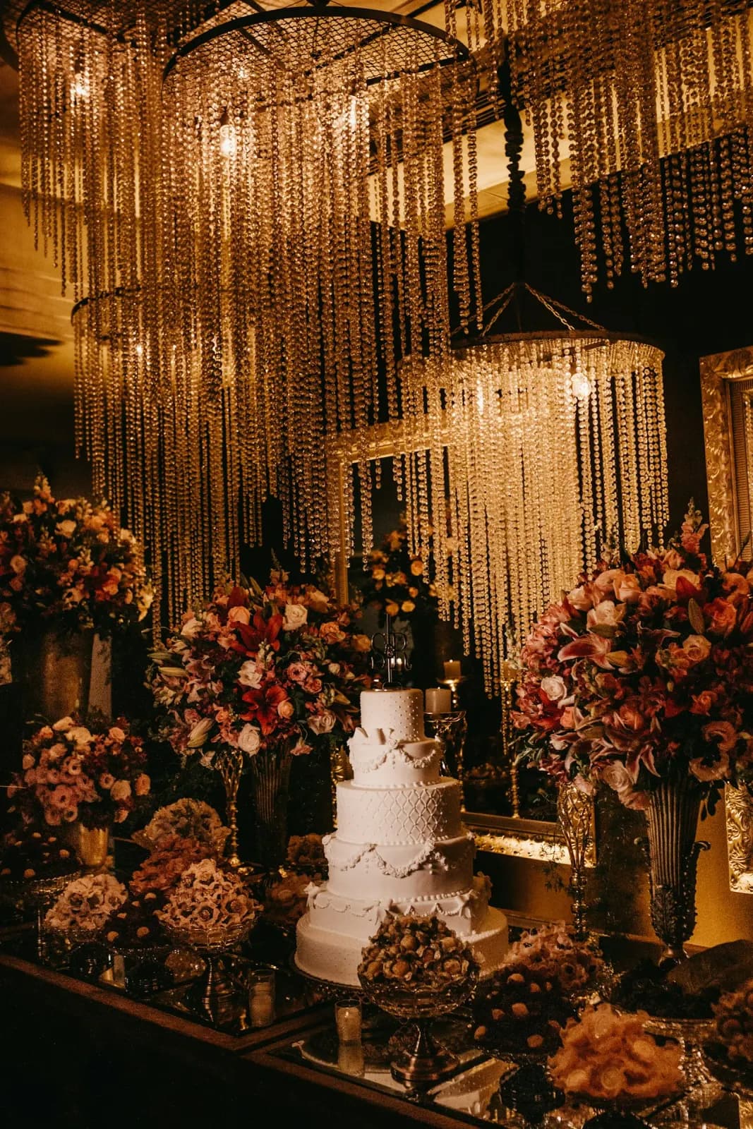 Tiered wedding cake